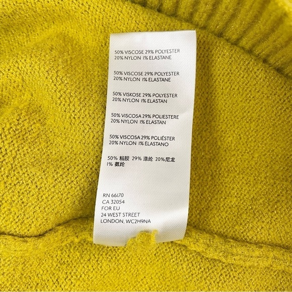 Anthropologie Shelby Off Shoulder Pullover Sweater Mustard XS - Picture 7 of 11